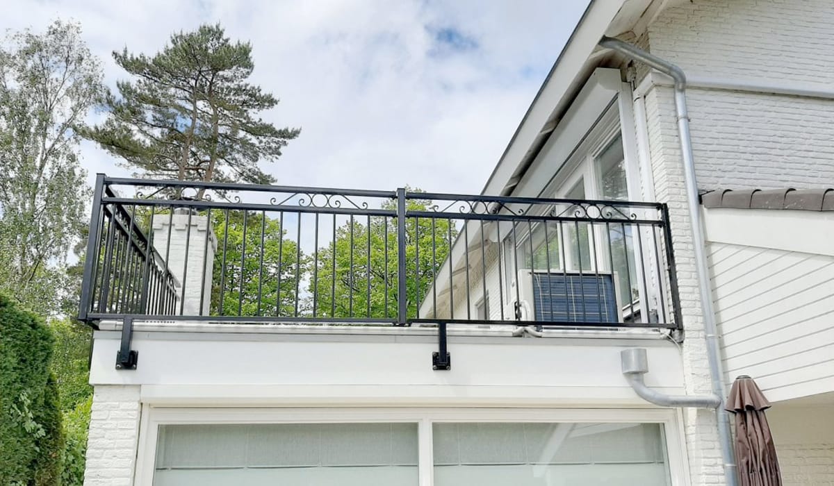 Stalen balustrade in Flevoland
