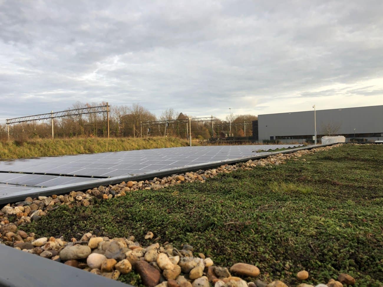 Fietsenstalling bij een appartementencomplex